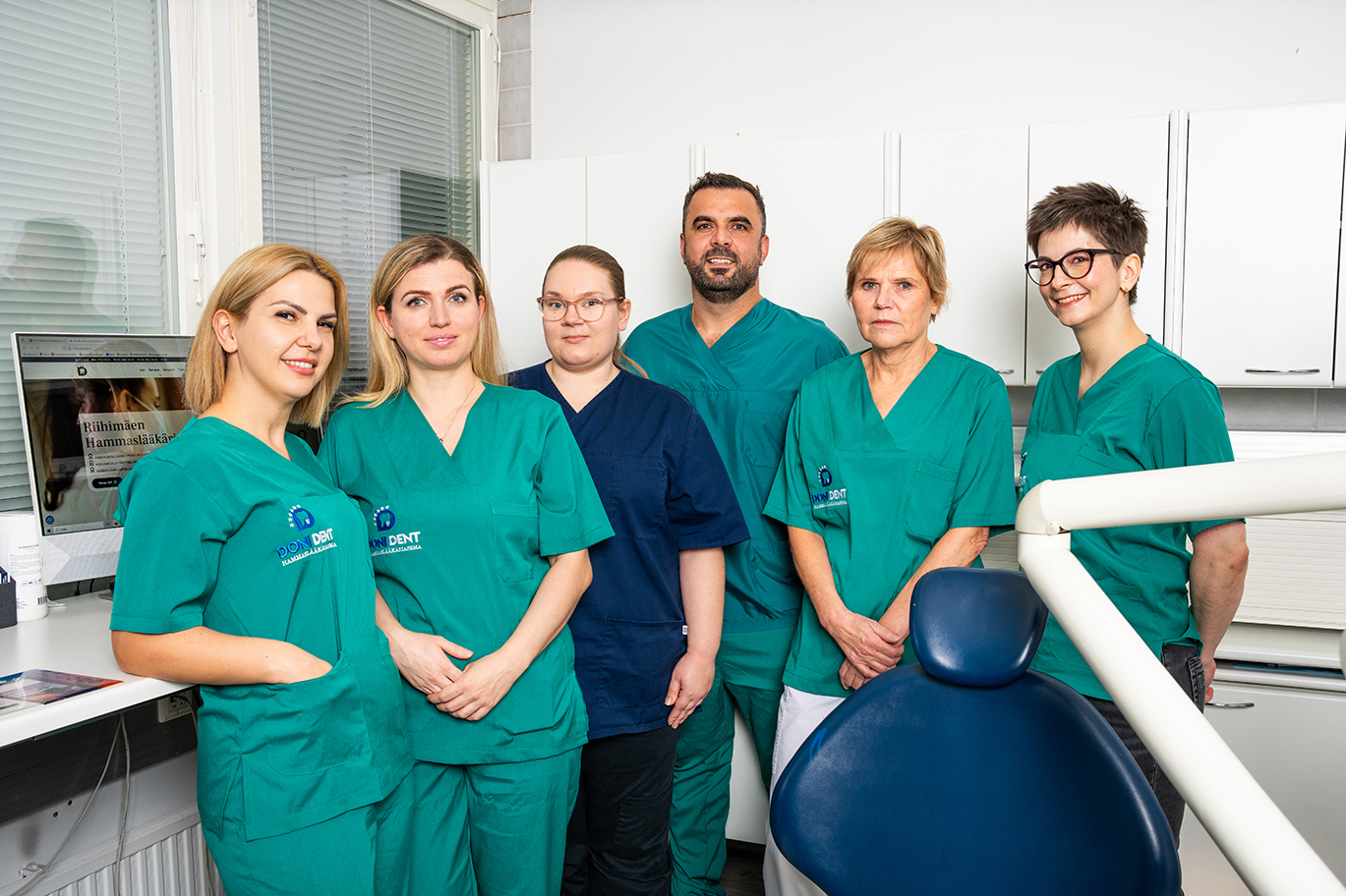 Staff portraits, Donident dental clinic